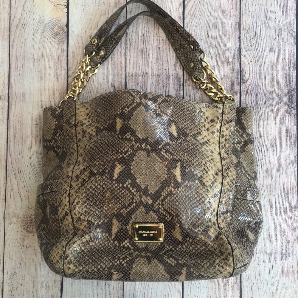 Snake Skin Michael Kors Shoulder Bag
